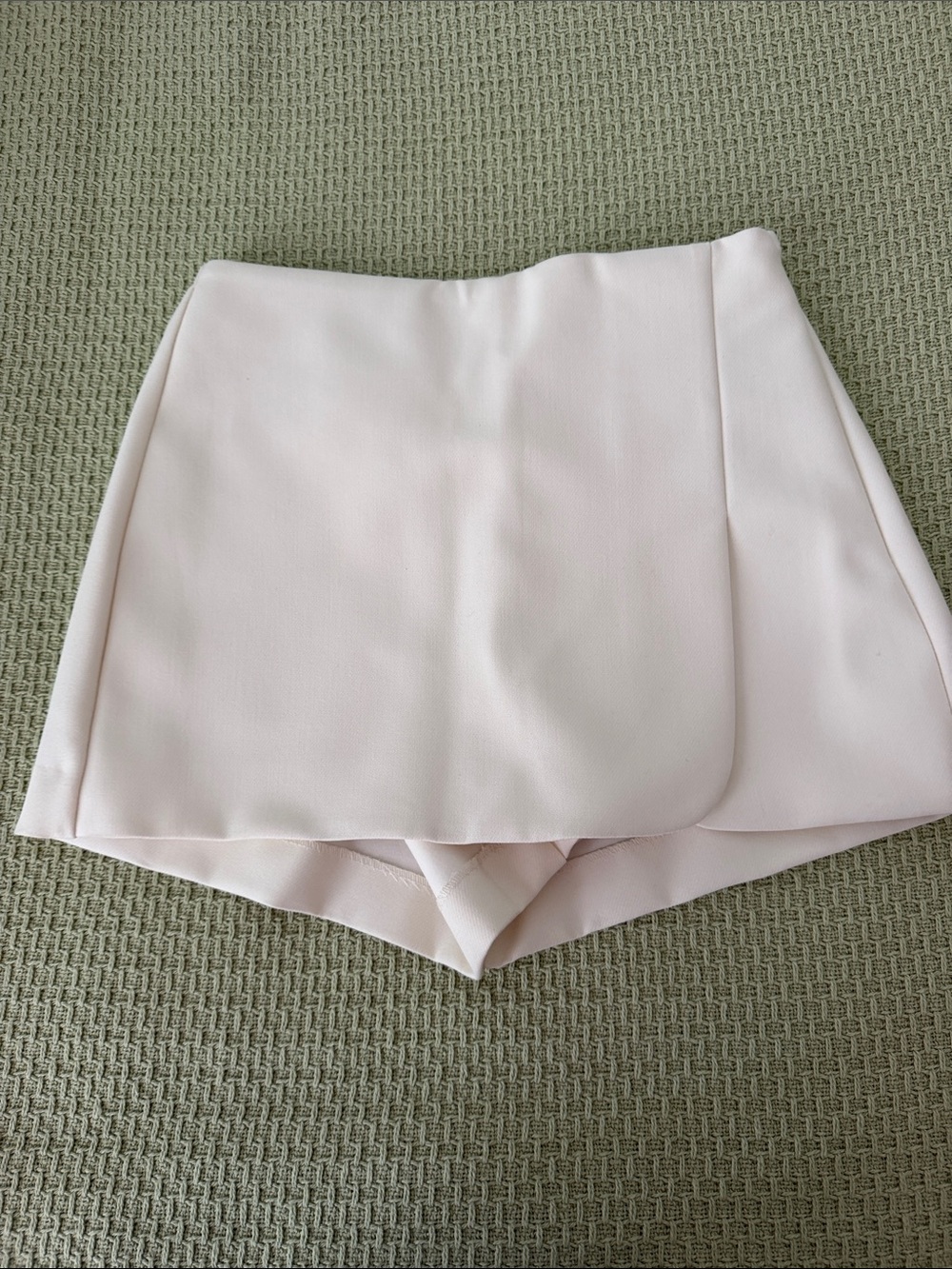 Zara Pale Pink Wrap Skort Shorts